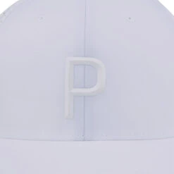 PUMA Golf Puma Cap Tech P Snapback S23 MENS CAP ONE SIZE WHTEBLACK -Elite Golf Shop 412299 White Black PUMA Mens Tech P Snapback Golf Cap 3