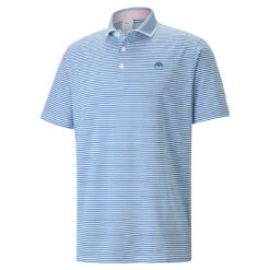 PUMA Golf Puma Polo APMattr TraditionS23 MENS SS SMALL NVYBLZWHT -Elite Golf Shop 412431 LakeBlue BrightWhite PUMA Mens Arnold Palmer MATTR Traditions Golf Polo Shirt 1