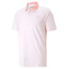 PUMA Golf Puma Polo Mattr Pineapples S23 MENS SS SMALL NVYBLAZER -Elite Golf Shop 412591 PINK PUMA Mens MATTR Pineapples Golf Polo Shirt 1