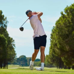 PUMA Golf Puma Polo Mattr Pineapples S23 MENS SS SMALL NVYBLAZER -Elite Golf Shop 412591 PINK PUMA Mens MATTR Pineapples Golf Polo Shirt 3