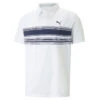 PUMA Golf Puma Polo Mattr Grind S23 MENS SS SMALL BLKWHITE -Elite Golf Shop 412619 BrightWhite NavyBlazer PUMA Mens MATTR Grind Golf Polo Shirt 1