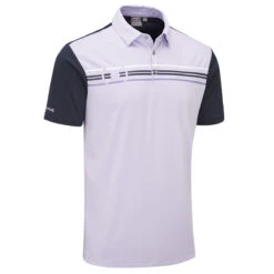 Ping Polo Morten S23 MENS SS SMALL LILAC -Elite Golf Shop 412884 Lilac Navy PING Mens Morten Golf Polo Shirt 1