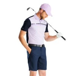 Ping Polo Morten S23 MENS SS SMALL LILAC -Elite Golf Shop 412884 lilac model 2