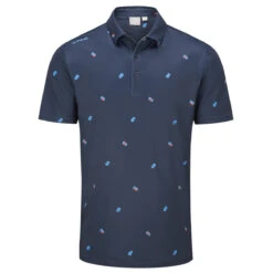 Ping Polo Two Tone S23 MENS SS SMALL BLUE
