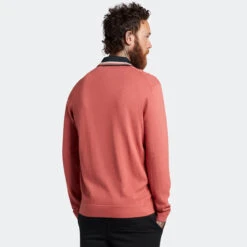 Lyle & Scott Lyle Scott Cardigan Gregor W22 MENS LS SMALL DARKNAVY -Elite Golf Shop 413546 Shrimp LyleScott Mens The Gregor Cardigan 2