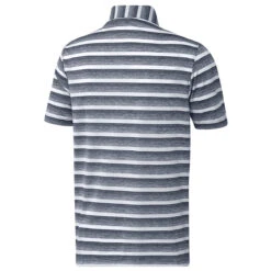 Adidas Golf Adidas Polo 2 Colour StripeS23 MENS SS SMALL NAVYWHITE -Elite Golf Shop 414440 Navy White adidas Golf Mens Two Colour Striped Golf Polo Shirt 2