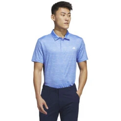 Adidas Golf Adidas Polo Stripe Zipper S23 MENS SS SMALL WHITENAVY