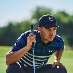 Under Armour UA Polo Playoff 3 0 Stripe S23 MENS SS SMALL NVYBLUWHT -Elite Golf Shop 416064 Navy Blue White Under Armour Mens Playoff Stripe Golf Polo Shirt 8