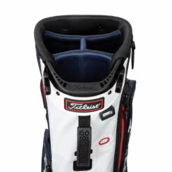 Titleist Players 4 StaDryStand NAVY WHITE RED -Elite Golf Shop 418252 Navy White Red Titleist Players4 StaDry Golf Stand Bag 4