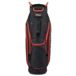 Titleist 14 Cart Bag BLACK BLACK RED -Elite Golf Shop 418254 Black Black Red Titleist 14 Golf Cart Bag 3