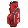Titleist 14 Cart Bag DARK RED GRAPHITE GREY