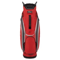 Titleist 14 Cart Bag DARK RED GRAPHITE GREY -Elite Golf Shop 418254 DarkRed Graphite Grey Titleist 14 Golf Cart Bag 2