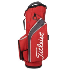 Titleist 14 Cart Bag DARK RED GRAPHITE GREY -Elite Golf Shop 418254 DarkRed Graphite Grey Titleist 14 Golf Cart Bag 3