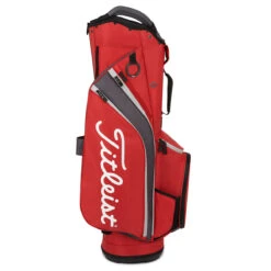 Titleist 14 Cart Bag DARK RED GRAPHITE GREY -Elite Golf Shop 418254 DarkRed Graphite Grey Titleist 14 Golf Cart Bag 4