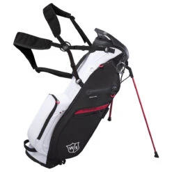 Wilson Staff EXO LiteStand Bag DYNAPOWER BLACK WHITE RED