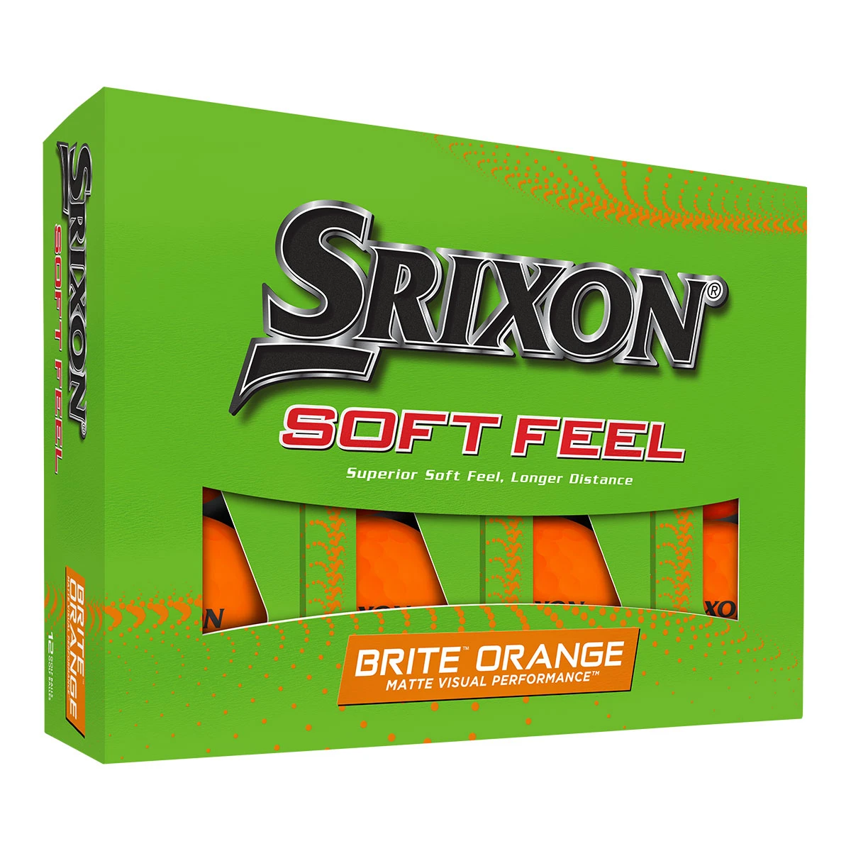 Srixon Soft Feel Brite 12 Pk BRITE ORANGE 4 Srixon Soft Feel Brite 12 Pk BRITE ORANGE - Image 2