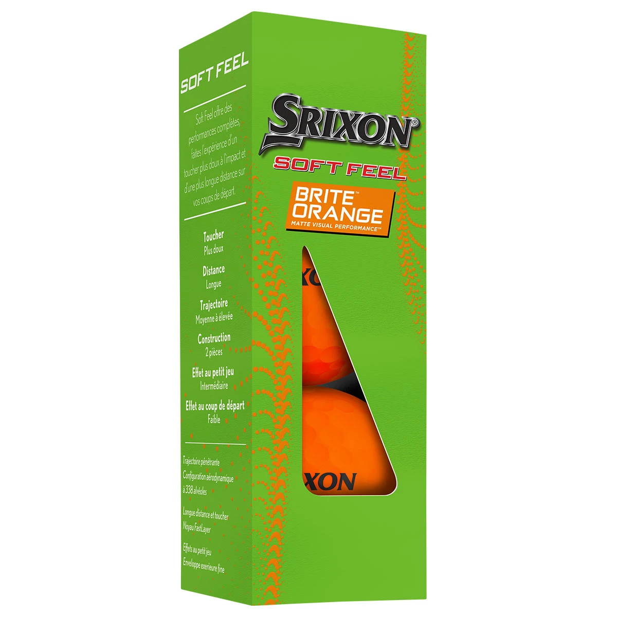 Srixon Soft Feel Brite 12 Pk BRITE ORANGE 6 Srixon Soft Feel Brite 12 Pk BRITE ORANGE - Image 4